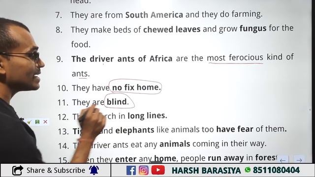 Std 12 | Unit 5 Read 1 | Ants Short Note | English | Harsh Barasiya смотреть онлайн