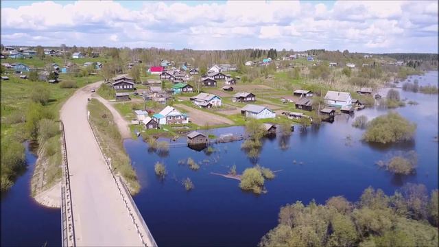 Небывалый паводок на Вычегде.Затопленные дороги,п.Кебанъёль,д.Носим смотреть онлайн