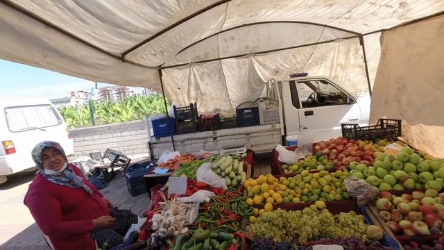 14.10.2020 Еженедельный рынок в Авсалларе. Avsallarda pazar