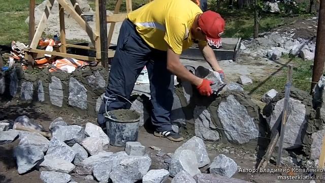 Кладка бутового камня.Основы кладки бутового камня. смотреть онлайн