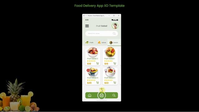 Complete E-commerce Food Delivery App - Adobe XD Template Download (UI/UX Kit) смотреть онлайн
