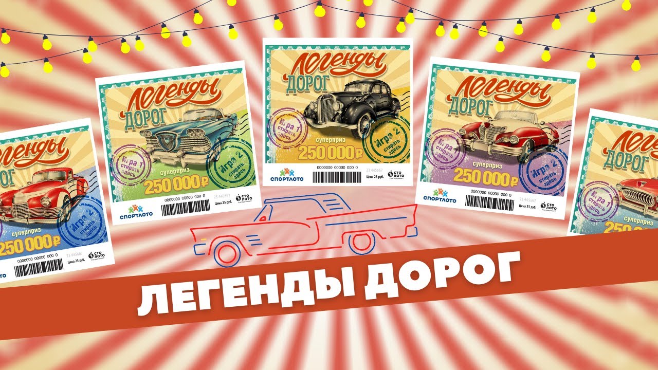Очень интересная лотерея Легенды дорог, Моментальная лотерея, Столото, Почта России смотреть онлайн