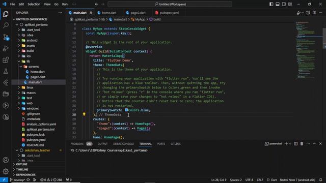 Tutorial Flutter - Menggunakan Named Routes смотреть онлайн