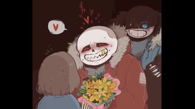 Underfell Frisk X Fell Sans