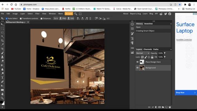 How to add a PSD Template on Photopea смотреть онлайн