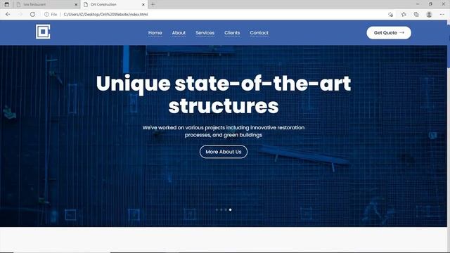 Construction Company Website HTML SCSS & JavaScript | Source Code 2022 смотреть онлайн
