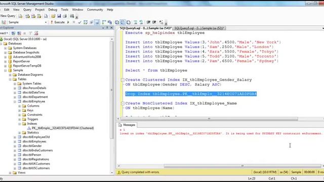 Part 36 Clustered and nonclustered indexes in sql server смотреть онлайн