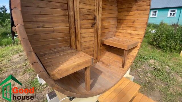 Обзор баня бочка круглая 3 метра Вологда смотреть онлайн