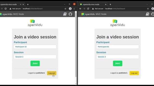 OpenVidu Tutorial - MVC Node смотреть онлайн