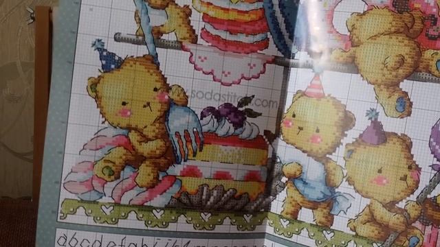 Вышивка крестиком. Sweetbears от Soda. Отчет 1 смотреть онлайн