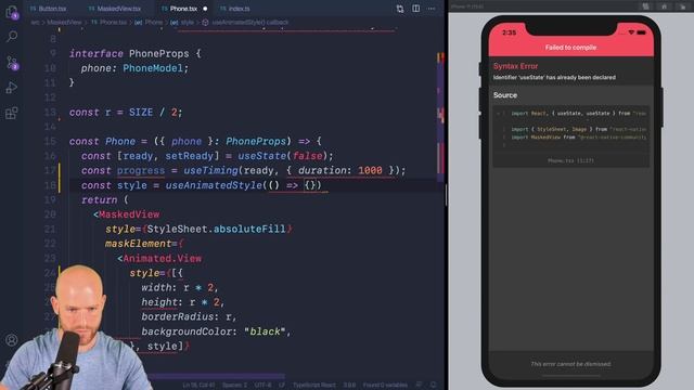 Masking Animations with React Native смотреть онлайн