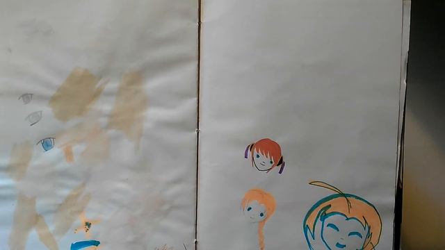 обзор на самый первый скетчбук | my first sketchbook review | мои первые рисунки смотреть онлайн