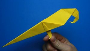 Как сделать оригами попугая