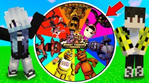 Нашла ФНАФ КОЛЕСО ФОРТУНЫ с ФРЕДДИ БОННИ ФОКСИ ЧИКА МАРИОНЕТКА МАНГЛ в МАЙНКРАФТ ! FNAF MINECRAFT