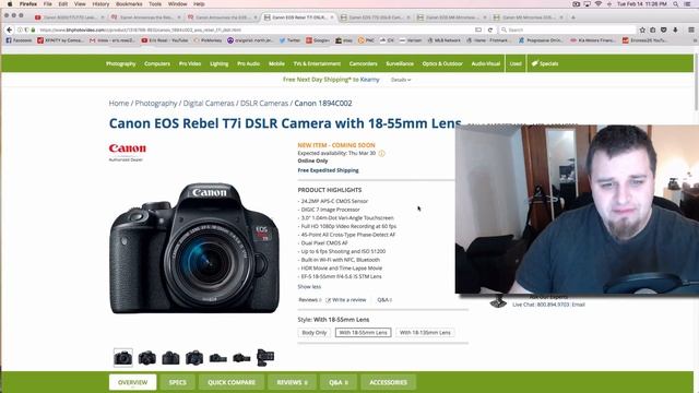 Canon 77D & EOS Rebel T7i (800D) Official Preview-Setting History?!