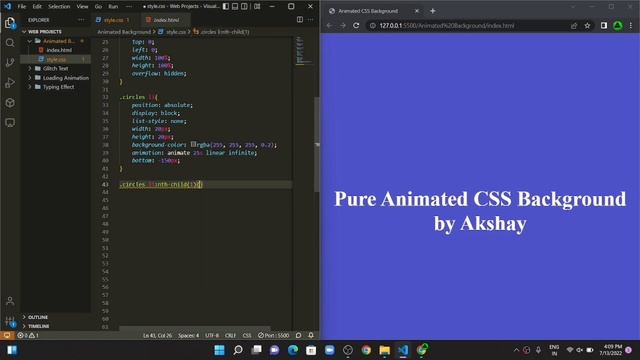 Animated CSS Background | Animated Background For Website | Background Animation CSS | Code Hindi смотреть онлайн