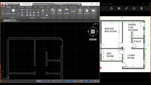 How to Draw a Floor Plan in AutoCad Interior Design Tamil смотреть онлайн
