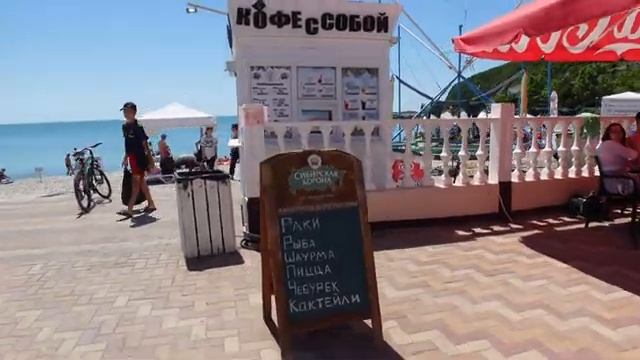 Поселок Новомихайловский. Пляж, набережная, цены. смотреть онлайн