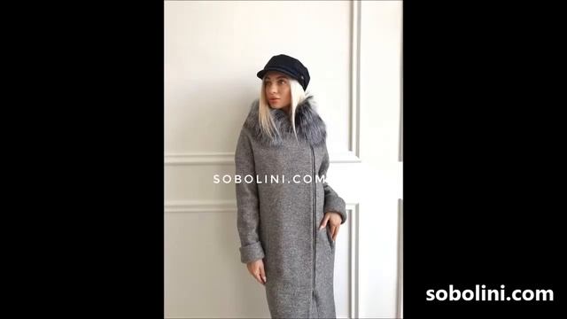 Видео на модное пальто, оверсайз, с мехом Чернобурки, в шоу руме г Харьков смотреть онлайн