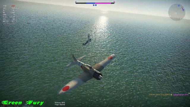 A6M2 Mod 11 ZERO - War Thunder - Dog fighting in air realistic battles смотреть онлайн