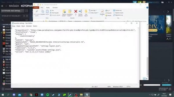Eu 4 (Unable to locate the configuration file) Solution/Çözümü