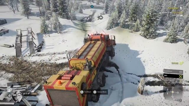SnowRunner Ford F750 location смотреть онлайн