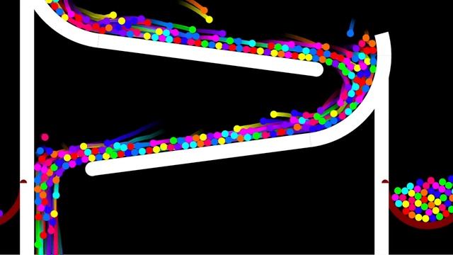 1000 Marble 2021 New Year's Drop - Algodoo Marble Race