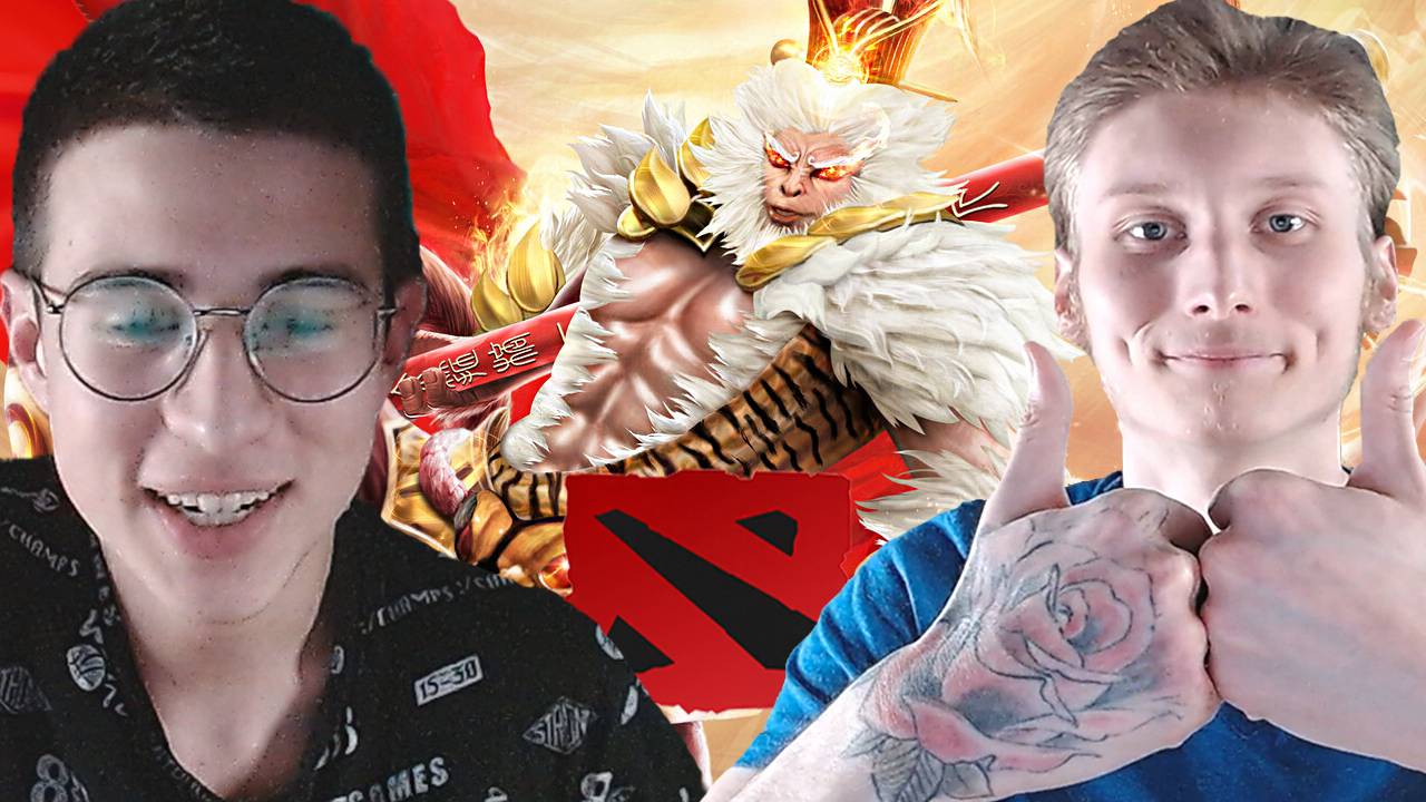 ВЫИГРАЛИ ИГРУ ЗА 10 МИНУТ В ДОТЕ 2 С БРАТОМ | MONKEY KING DOTA 2