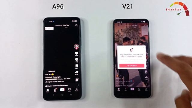 Oppo A96 Vs Vivo V21 | SPEED TEST смотреть онлайн