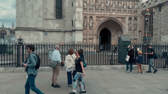 LONDON WALK - BIG BEN, WESTMINSTER, Westminster Abbey, London Walk 4k, London (2022) England, Uk