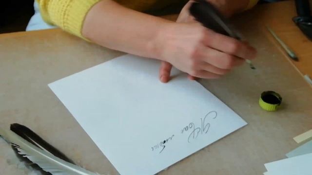 Перо вдохновения: мастер-класс по изготовлению пера для письма смотреть онлайн