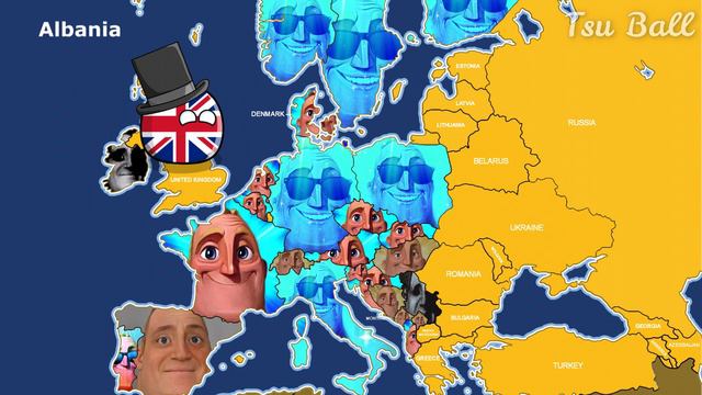 Mapping Today Europe (Relations between Countries - UK) - Mr Incredible canny/Uncanny Part 59 смотреть онлайн