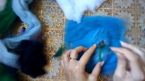 Создаем весеннее настроение из шерсти, мастер-класс по валянию мыло - мочалки