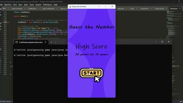 Number Guessing Game JAVA Development Project смотреть онлайн