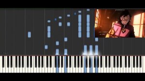 Kimetsu no Yaiba-"Curenge"[OPENING](Synthesia)//Опенинг аниме Demon slayer (piano tutorial)