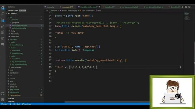 Symfony Course - lesson 6 - Html.Twig || استخدام سيمفوني смотреть онлайн
