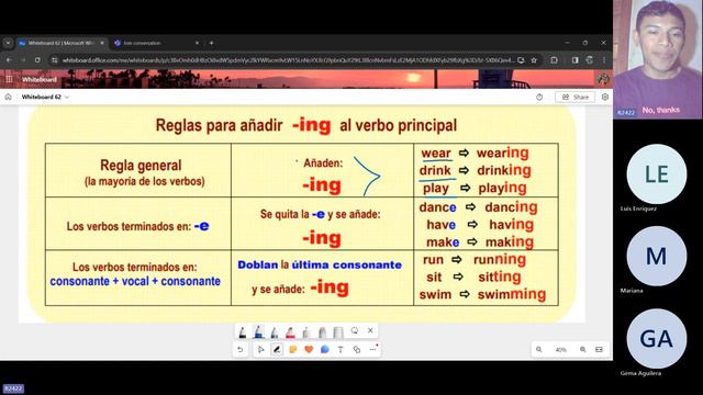 Teacher Jose´s Class on Present Continuous Tense смотреть онлайн