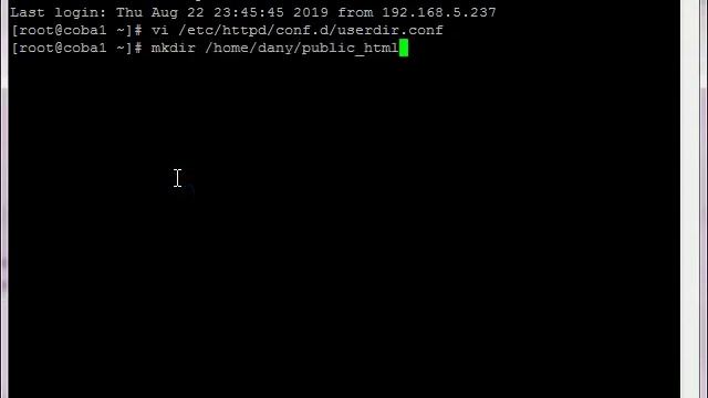 02 LINUX CENTOS 7 - KONFIGURASI USERDIR смотреть онлайн