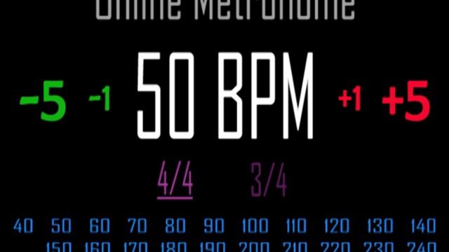 Metronomo Online - Online Metronome - 50 BPM 4/4 смотреть онлайн