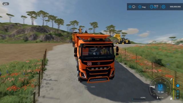 Farming Simulator 22 - VOLVO FMX 8X4 HARDOX TIPPER Is Transporting An Excavator смотреть онлайн