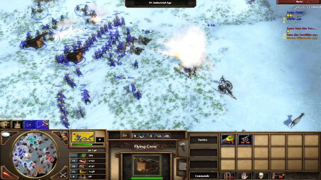 Age of Empires III: 2v2 Hard AI | Chinese & Indians vs. British & Russians | No pop limit смотреть онлайн