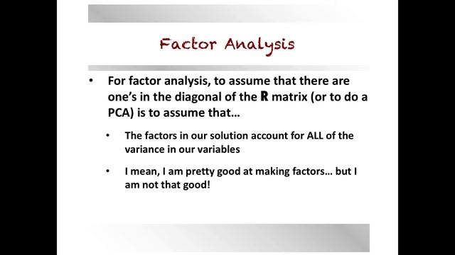 Factor Analysis смотреть онлайн