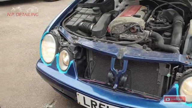 Mercedes CLK Headlight restoration смотреть онлайн