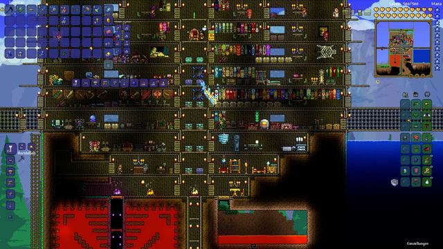 Terraria - Manablume herstellen (Manatränke automatisch benutzen/Manaflower) смотреть онлайн
