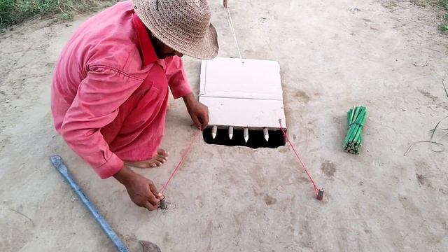 dangerous peacock trap | making from wood | in underground hole смотреть онлайн