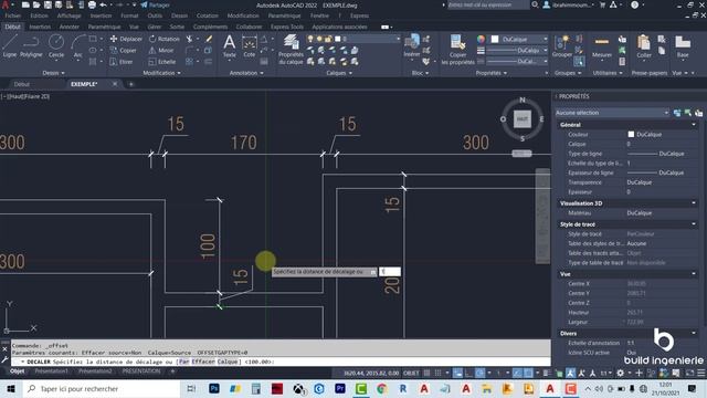 Cas pratique d'utilisation des commandes de MODIFICATION sur Autocad 2/5 смотреть онлайн