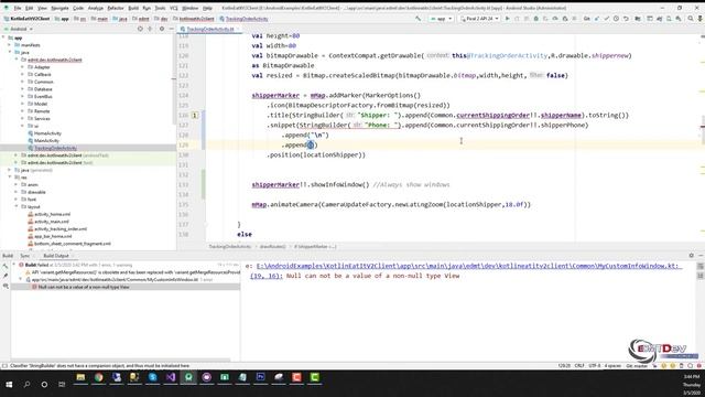 Kotlin Android Tutorial - New Eat It part 72 Client app display Estimate Time Delivery смотреть онлайн