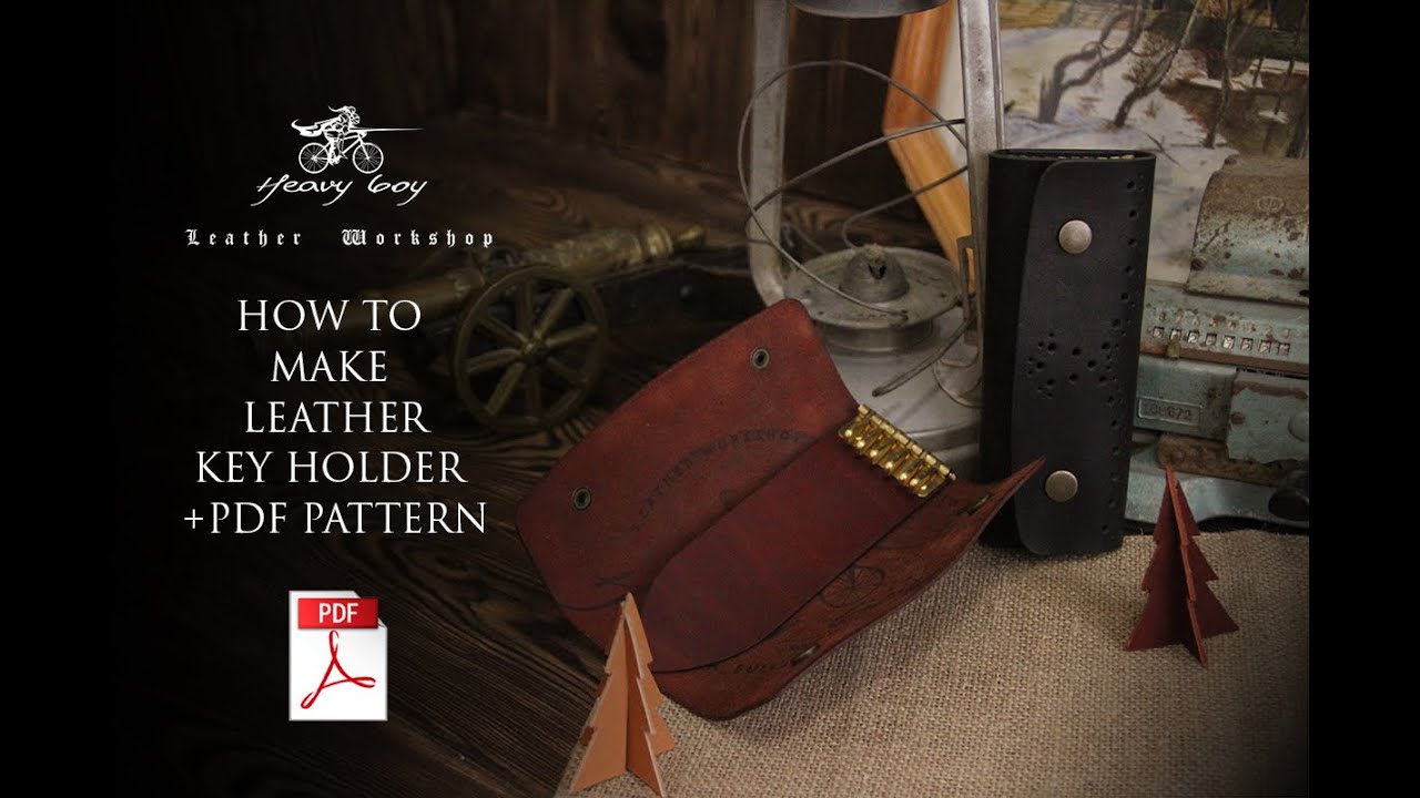 Ключница из кожи своими руками + выкройка / Сделай сам