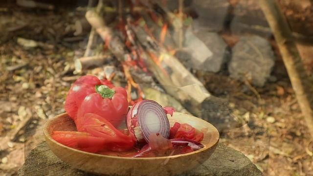 Bacon Wrapped Monster Pie - Campfire Cooking смотреть онлайн