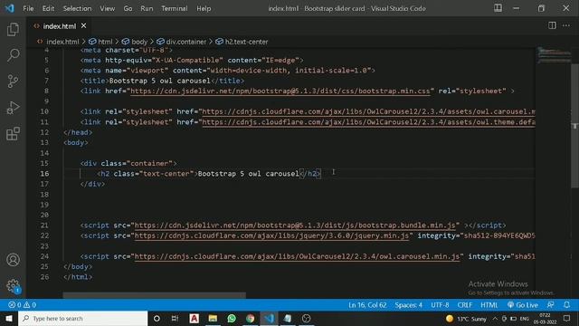 #Owl_carousel_using_Bootstrap_5_Card | #owl_carousel_step_by_step_in_Hindi. смотреть онлайн